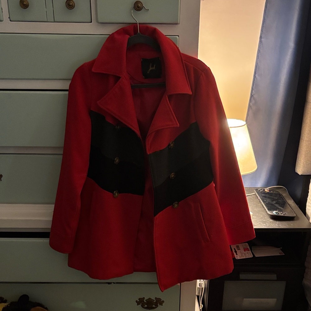 Red and Black Coat